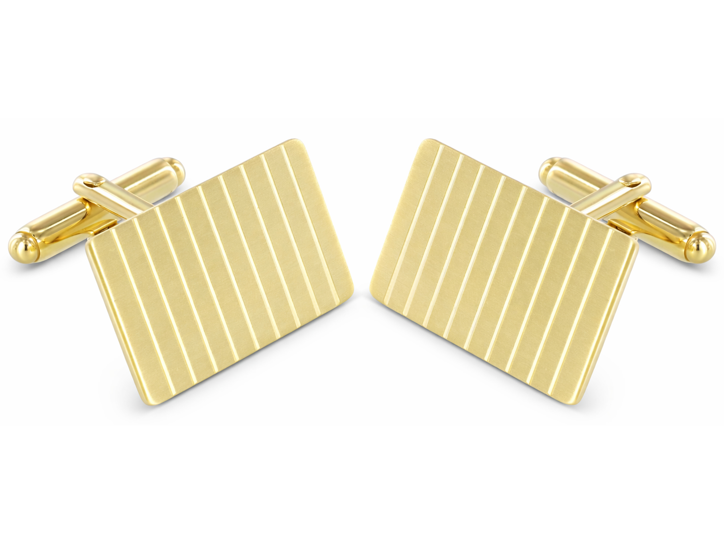 Manschettenknöpfe Streifen 585 Gold Manschettenknöpfe Streifen 585 Gold