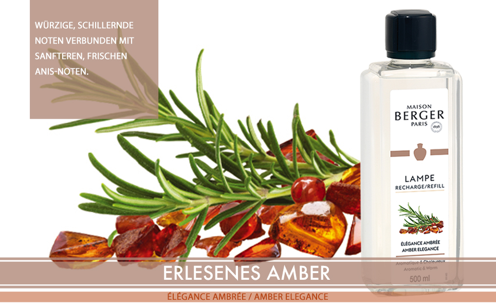 Lampe Berger Duft Erlesenes Amber 500 ml Maison Berger Refill für die Katalyselampe Elégance Ambrée