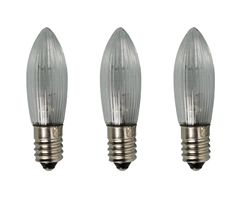 3 Ersatzglühlampen f. elektr. Beleuchtung 750/6 von Wendt & Kühn