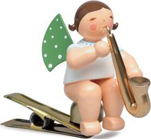 Engel mit Saxophon, auf Klemme 650/90/54 von Wendt & Kühn Engel mit Saxophon, auf Klemme 650/90/54 von Wendt & Kühn