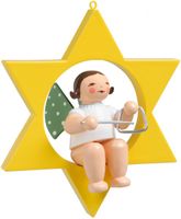 Engel mit Triangel, im Stern, klein 650/80/16 von Wendt & Kühn