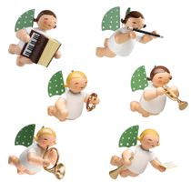 6 Schwebende Engelmusikanten 650/130/Satz2/2019 von Wendt & Kühn