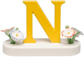 Buchstabe N, mit Blumen 634/23/N von Wendt & Kühn