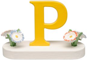 Buchstabe P, mit Blumen 634/23/P von Wendt & Kühn