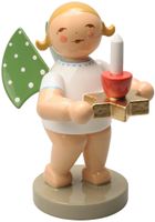 Engel mit Sterntülle und Kerze, rot 650/171 von Wendt und Kühn Engel mit Sterntülle und Kerze, rot 650/171 von Wendt und Kühn