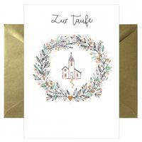 Grußkarte Zur Taufe von chicmic