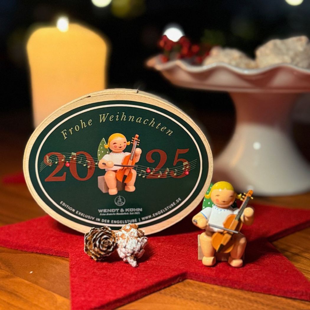 Sonderedition Engel mit Viola da Gamba Edition "Klangvolle Weihnachten" Neuheit 2025 von Wendt und Kühn exklusiv in der Engelstube Sonderedition Engel mit Viola da Gamba Edition "Klangvolle Weihnachten" Neuheit 2025 von Wendt und Kühn exklusiv in der Engelstube