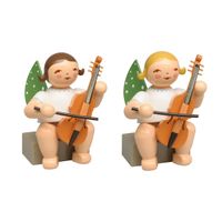 2er Set Engel mit Viola da Gamba 650/86a von Wendt und Kühn Neuheit 2025