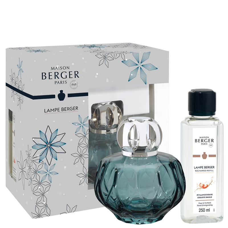Lampe Berger Geschenkset Rosalie Blau - Sprudelnde Lebensfreude von Maison Berger Lampe Berger Geschenkset Rosalie Blau - Sprudelnde Lebensfreude von Maison Berger