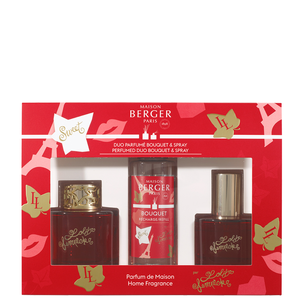 Lolita Lempicka Sweet Raumduft Set Diffuser + Raumspray - Rot von Maison Berger Lolita Lempicka Sweet Raumduft Set Diffuser + Raumspray - Rot von Maison Berger