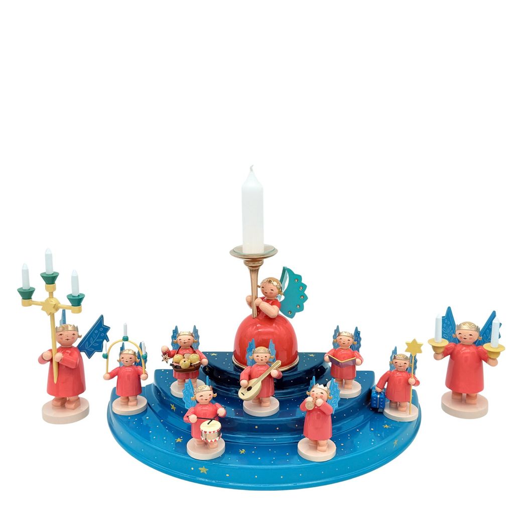 Kronenengel-Set-1, 10tlg. mit kleinem Engelberg Kronenengel-Set-1, 10tlg. mit kleinem Engelberg