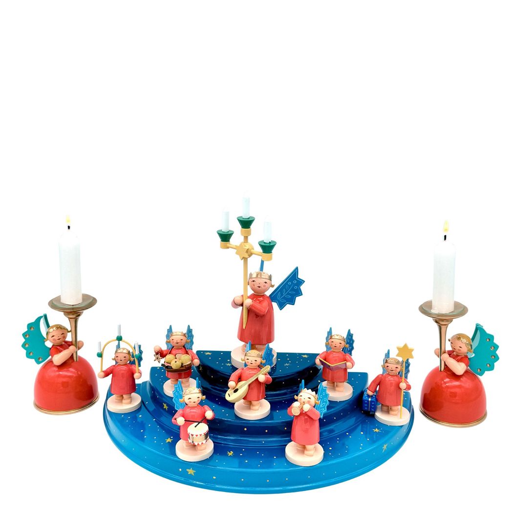 Kronenengel-Set-2, 10tlg. mit kleinem Engelberg Kronenengel-Set-2, 10tlg. mit kleinem Engelberg