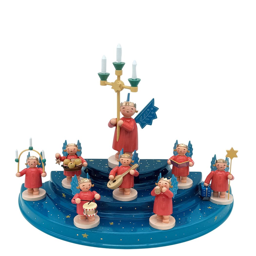 Kronenengel Set 3, 8tlg. mit Engelberg von Wendt & Kühn Kronenengel Set 3, 8tlg. mit Engelberg von Wendt & Kühn