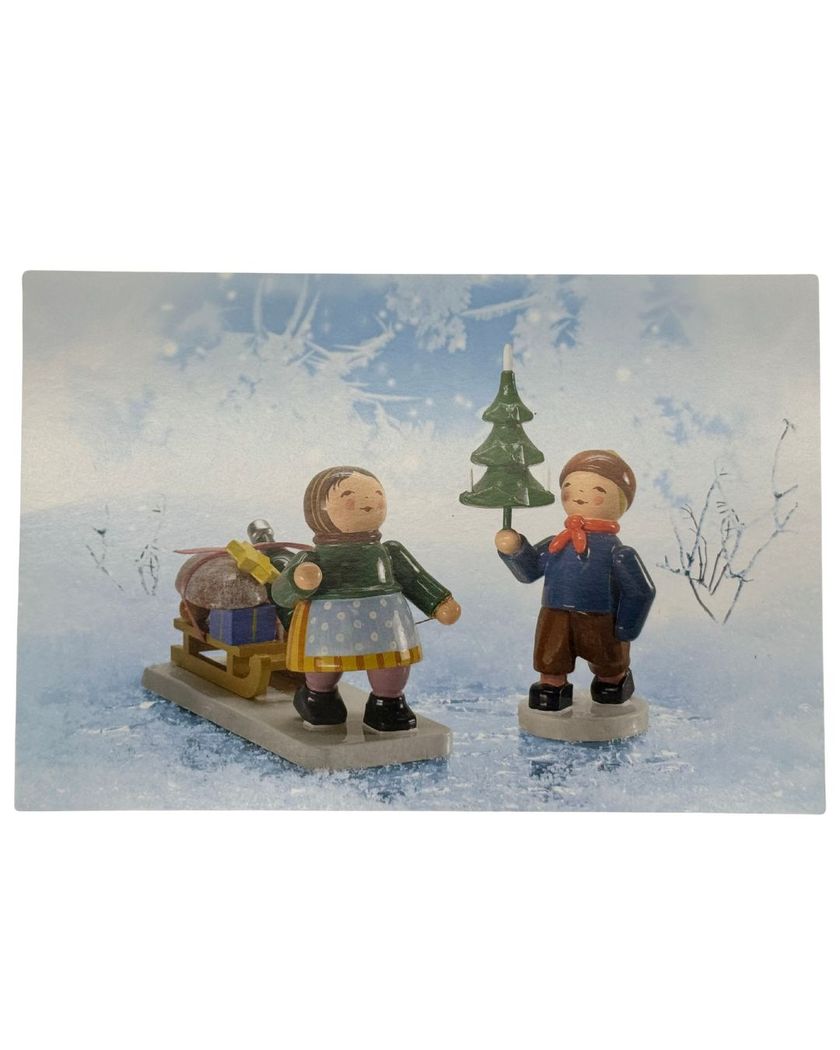 Original Wendt und Kühn Grußkarte Winterkinder Original Wendt und Kühn Grußkarte Winterkinder
