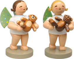 Engel mit farbigen Flügelpunkten und Teddy Wendt und Kühn 2026 1 Stck