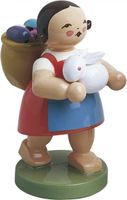 Mädchen mit Eierkorb und Hase 5240/3 von Wendt & Kühn