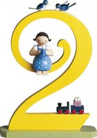 Zahl 2, Mädchen mit Glockenblume 5330/2 von Wendt & Kühn Zahl 2, Mädchen mit Glockenblume 5330/2 von Wendt & Kühn