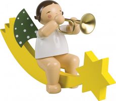 Engel mit Trompete auf Schweif, groß 773/36 von Wendt & Kühn