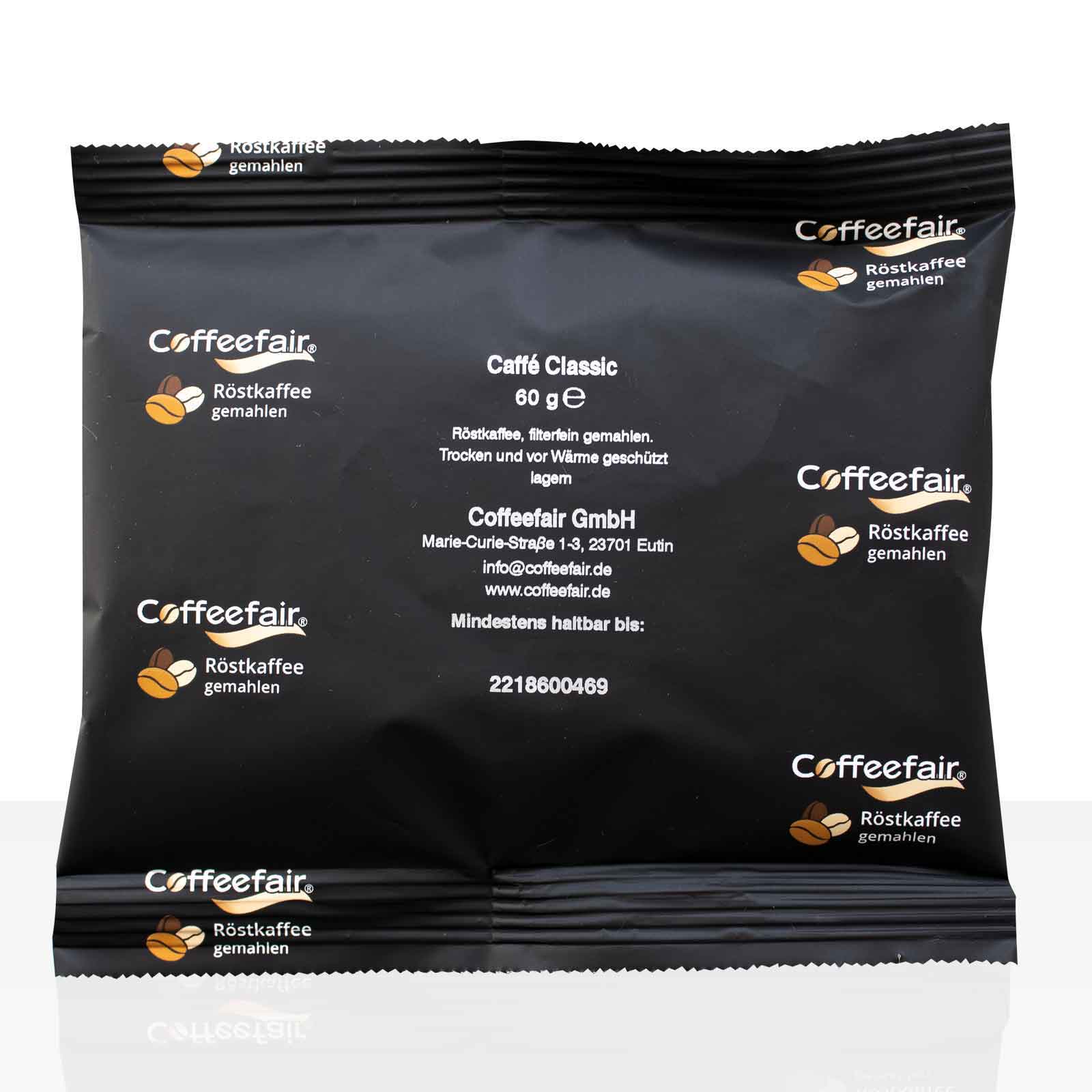 Coffeefair Filterkaffee Caffe Classic - 80 x 60g Kaffee gemahlen in Gastro-Qualität