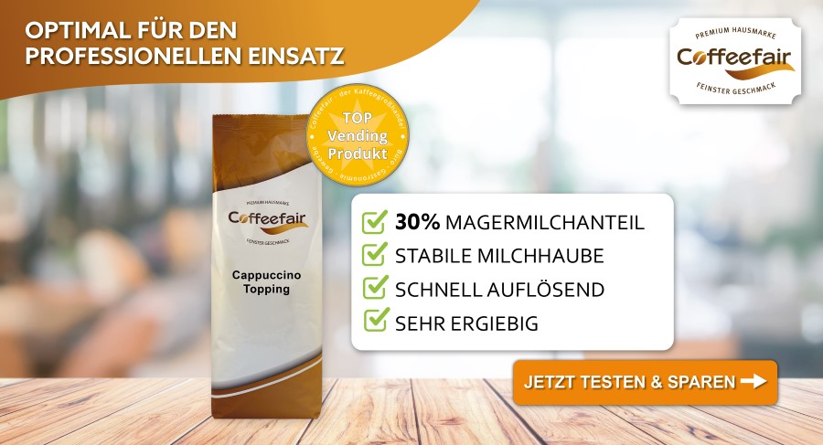 Coffeefair Cappuccino Topping 750g 30% Magermilchanteil