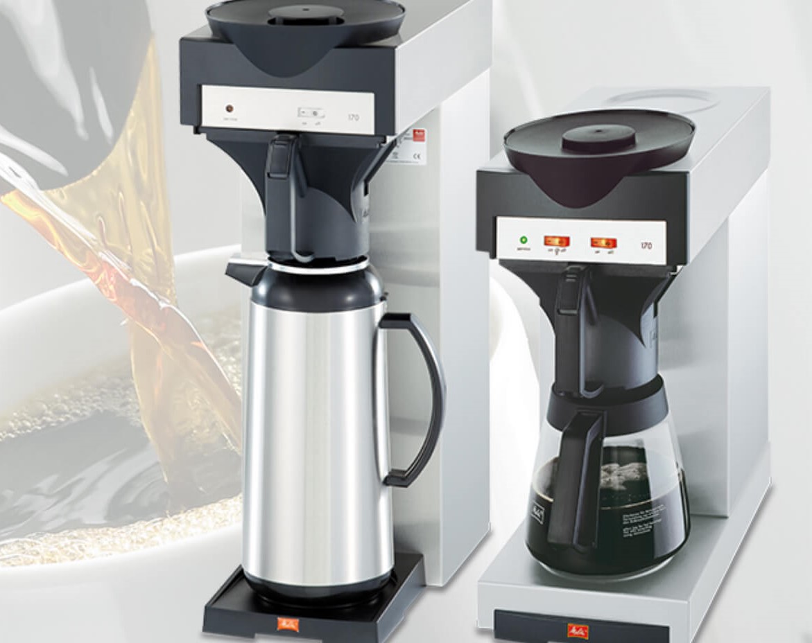 Melitta 170 MT Gastro Filter Kaffeemaschine inkl. Kanne 2,2l, Kaffeemaschinen-Automaten Filterkaffeemaschinen Melitta hier bei coffeefair