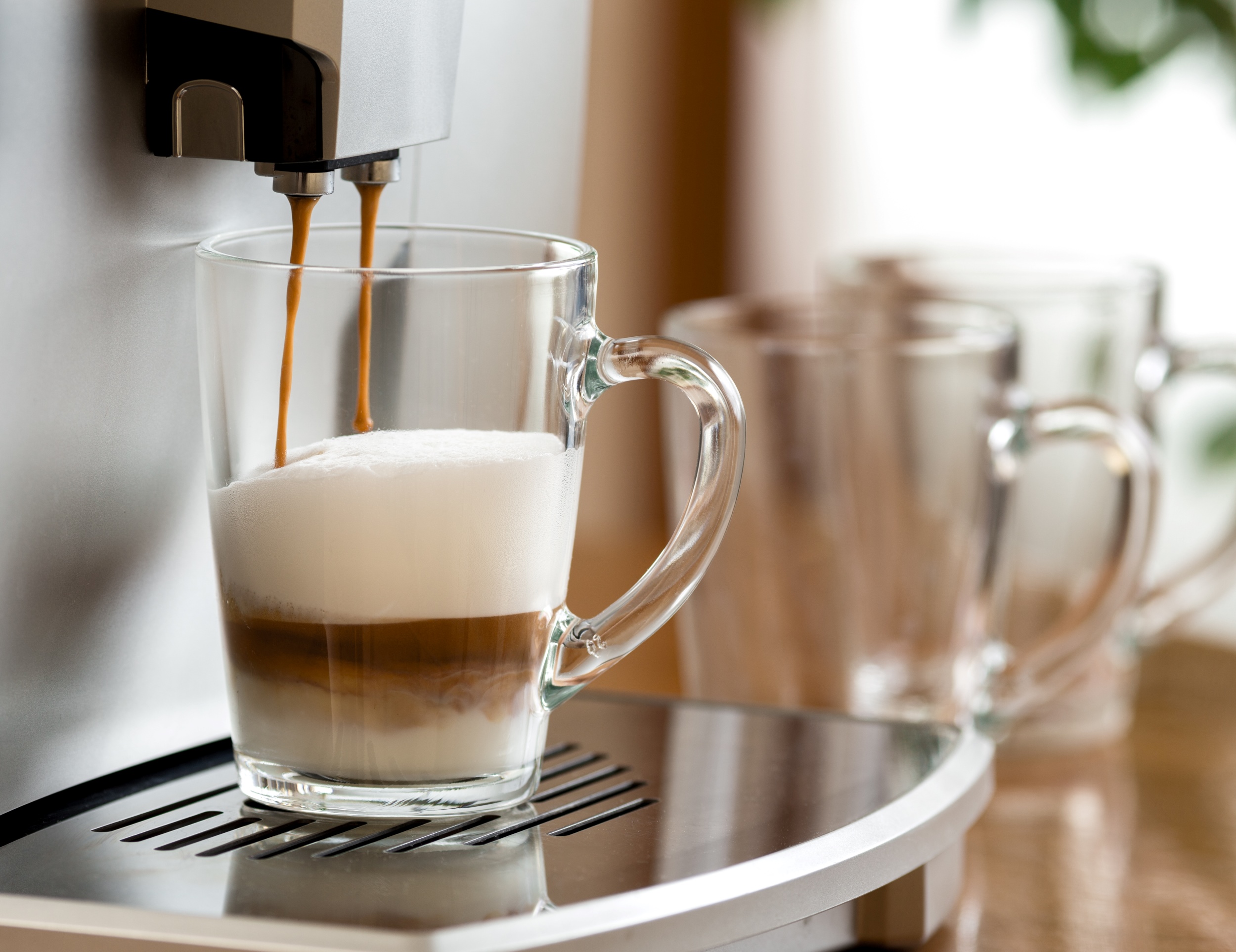 Lavazza Crema e Aroma aus einer Kaffeemaschine in Hotel