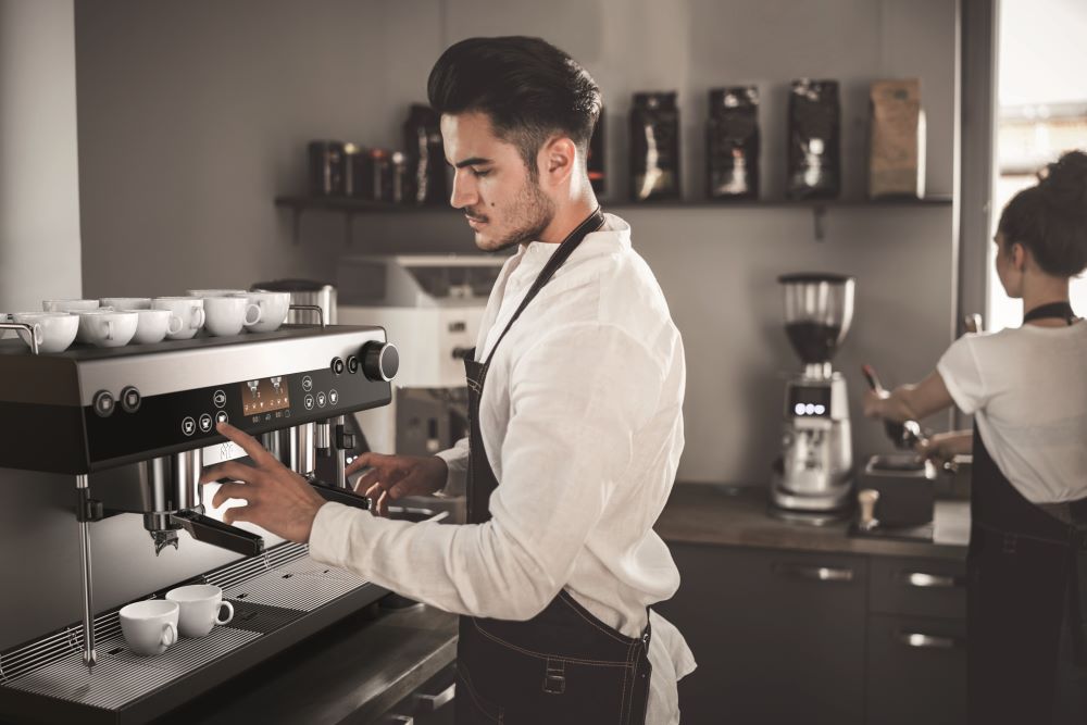 WMF Kaffeevollautomat in einem Cafe