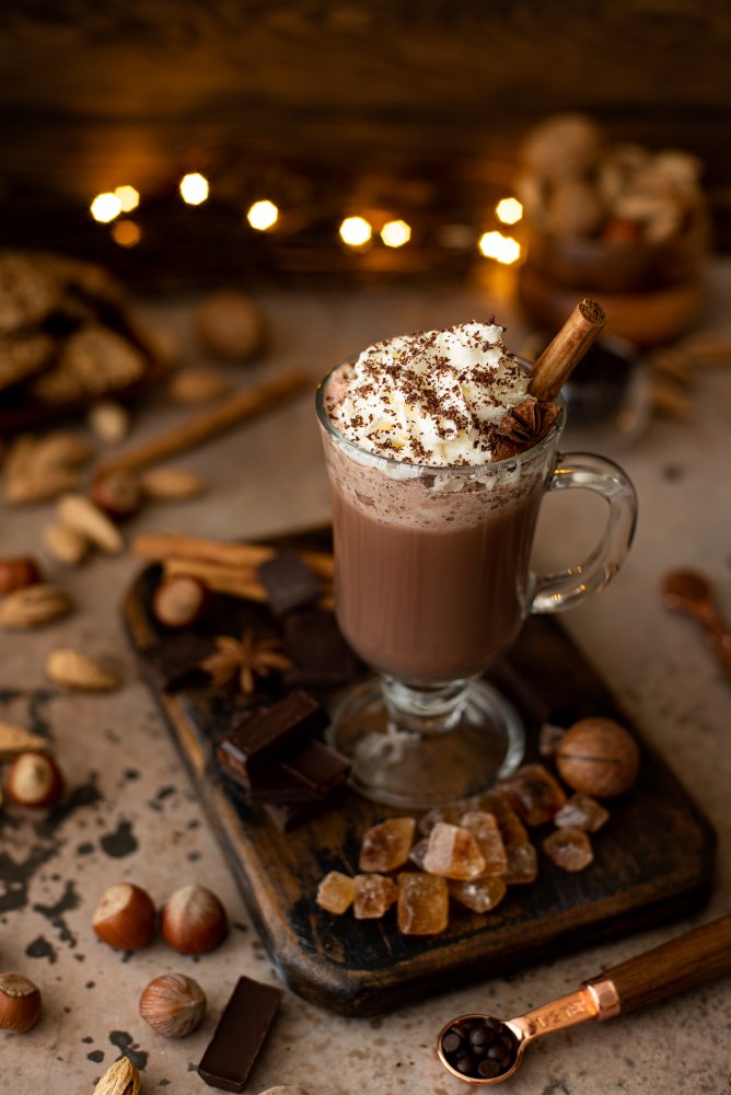 Van Houten Kakao auf Tablett