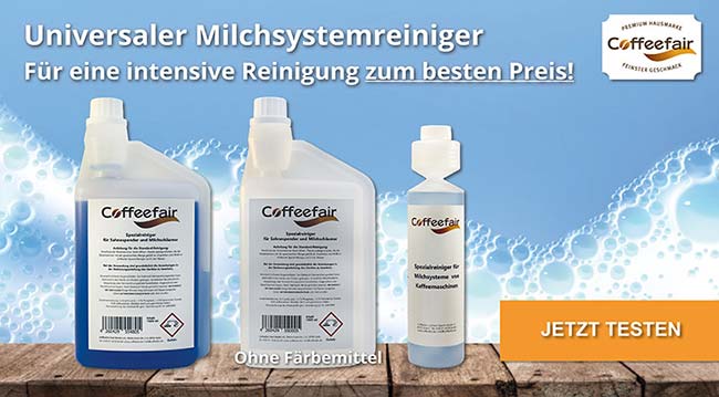 Coffeefair Milchschaumreiniger Spezialreiniger 1 Liter blau, Reiniger & Entkalker Sahnemaschinenreiniger Coffeefair hier bei coffeefair