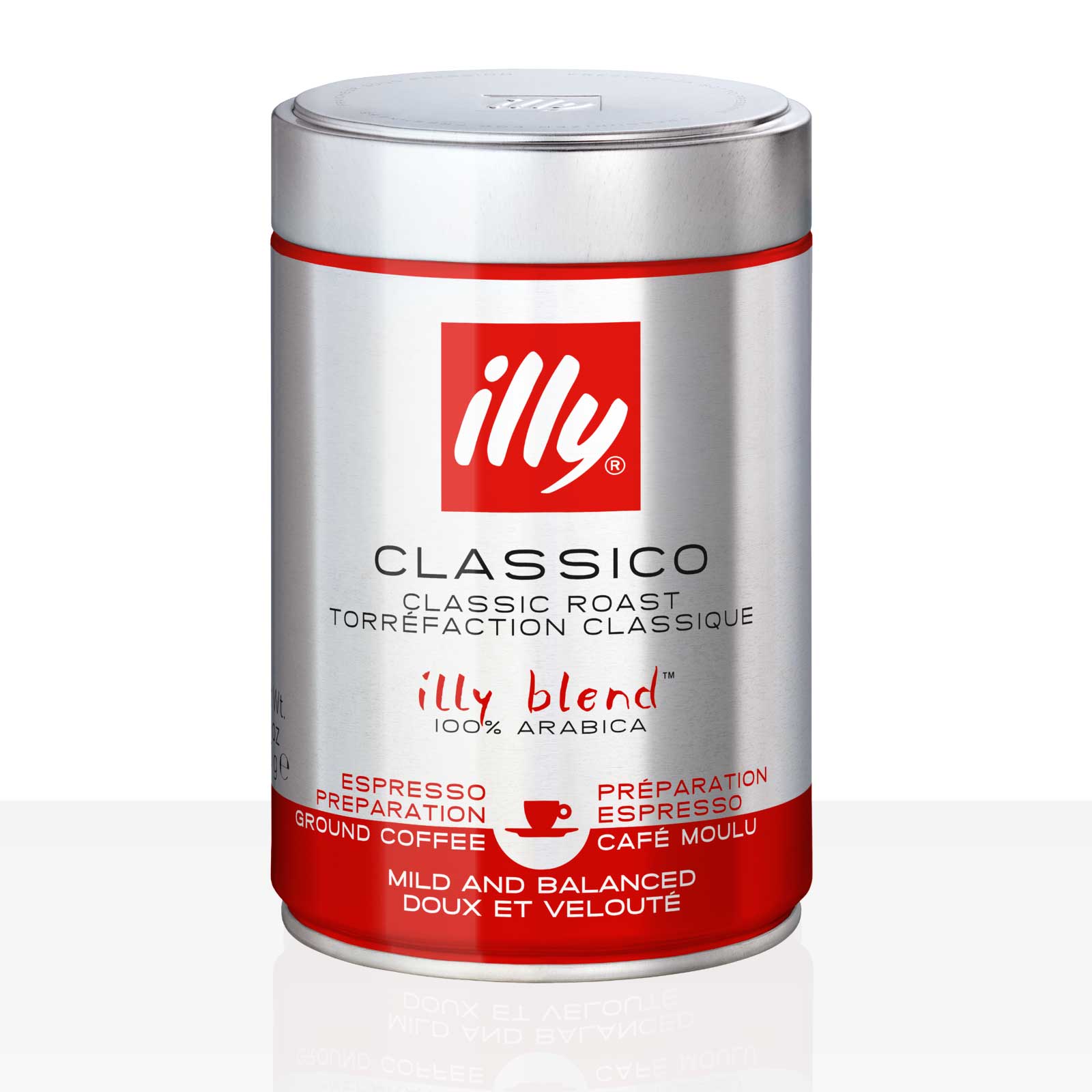 illy Espresso Classico Normale Röstung - 250g Kaffee gemahlen, 100% Arabica hier bei coffeefair