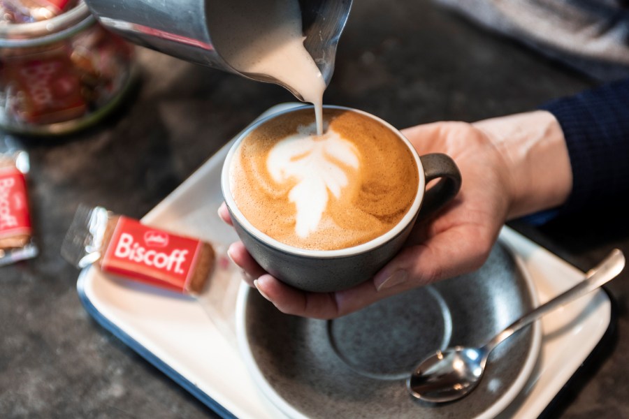 Lotus Kekse an Kaffee in Gastronomie