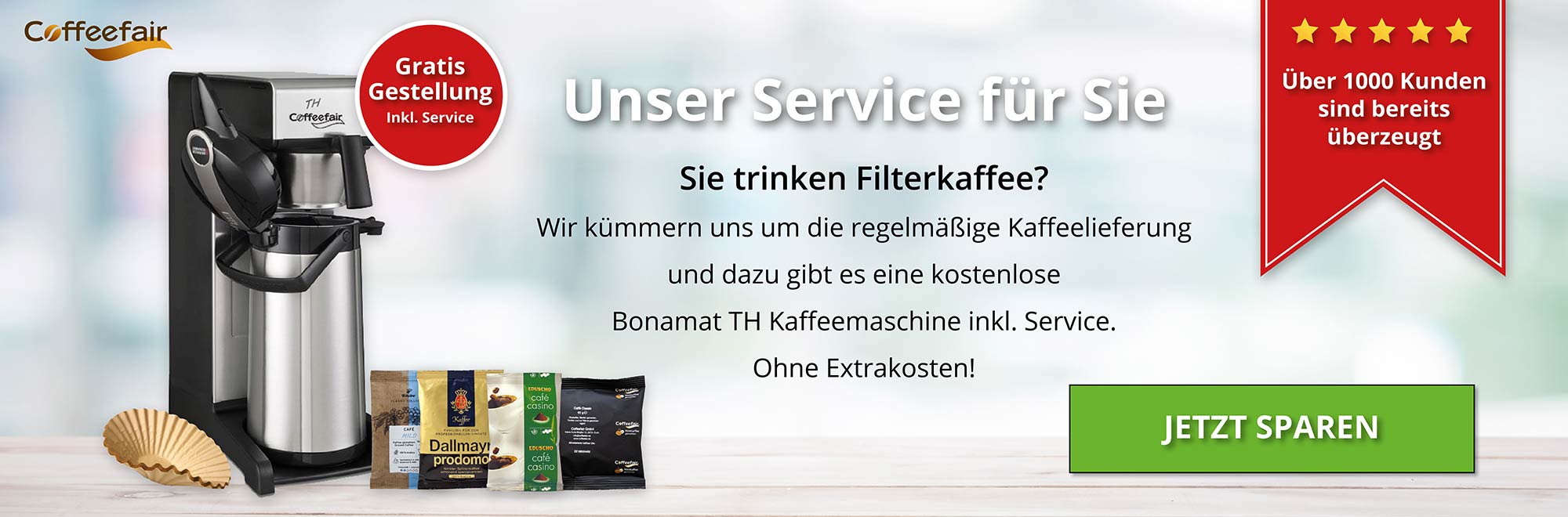 Kaffeeabo inkl. gratis Kaffeemaschine