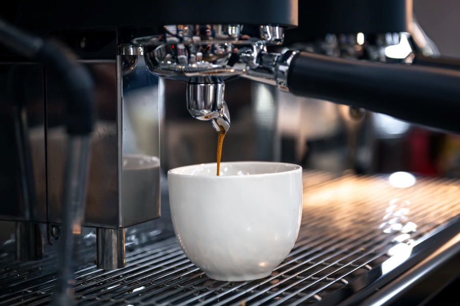 Siebträgermaschine Bäckerei Kaffee