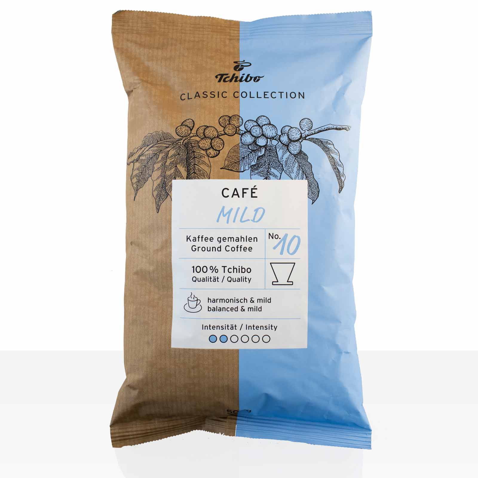 Tchibo Cafe Classic Mild 500g Kaffee gemahlen, Filterkaffee