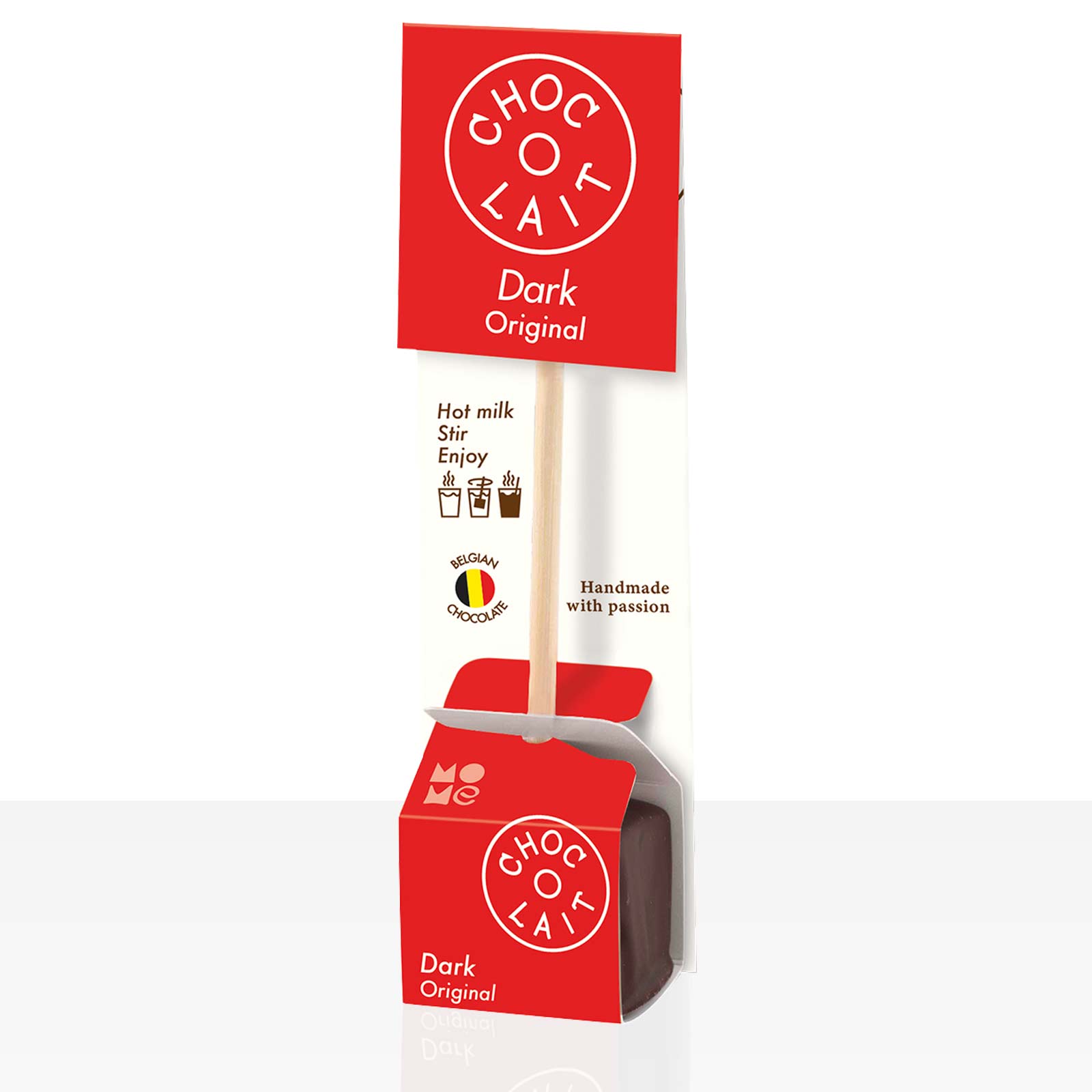 Choc-o-lait MoMe Trinkschokolade am Stiel Dark 1Stk | Coffeefair