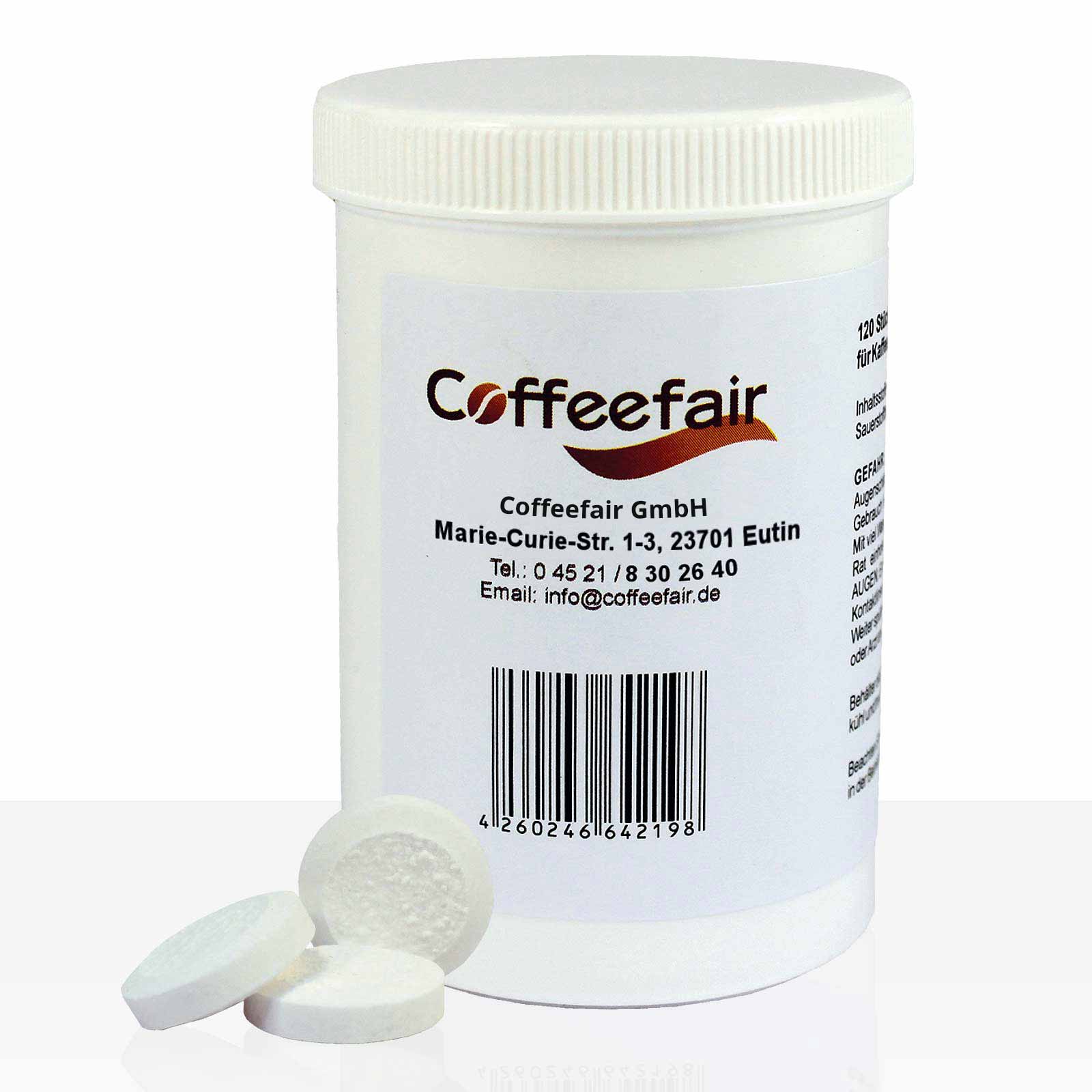 Coffeefair Reinigungstabletten 120 x 1,2g Reiniger-Tabletten
