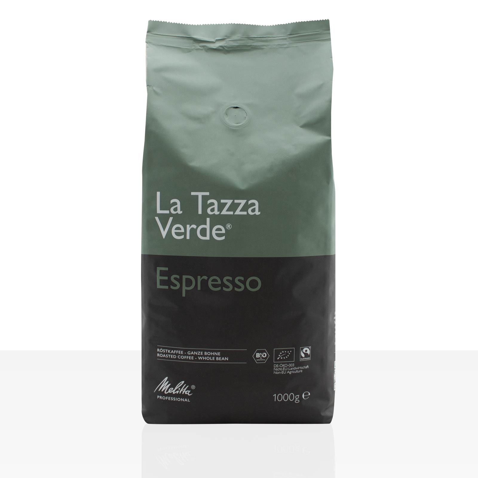 Melitta Espresso La Tazza Verde Bio Fairtrade 8 x 1kg ganze Kaffee-Bohne
