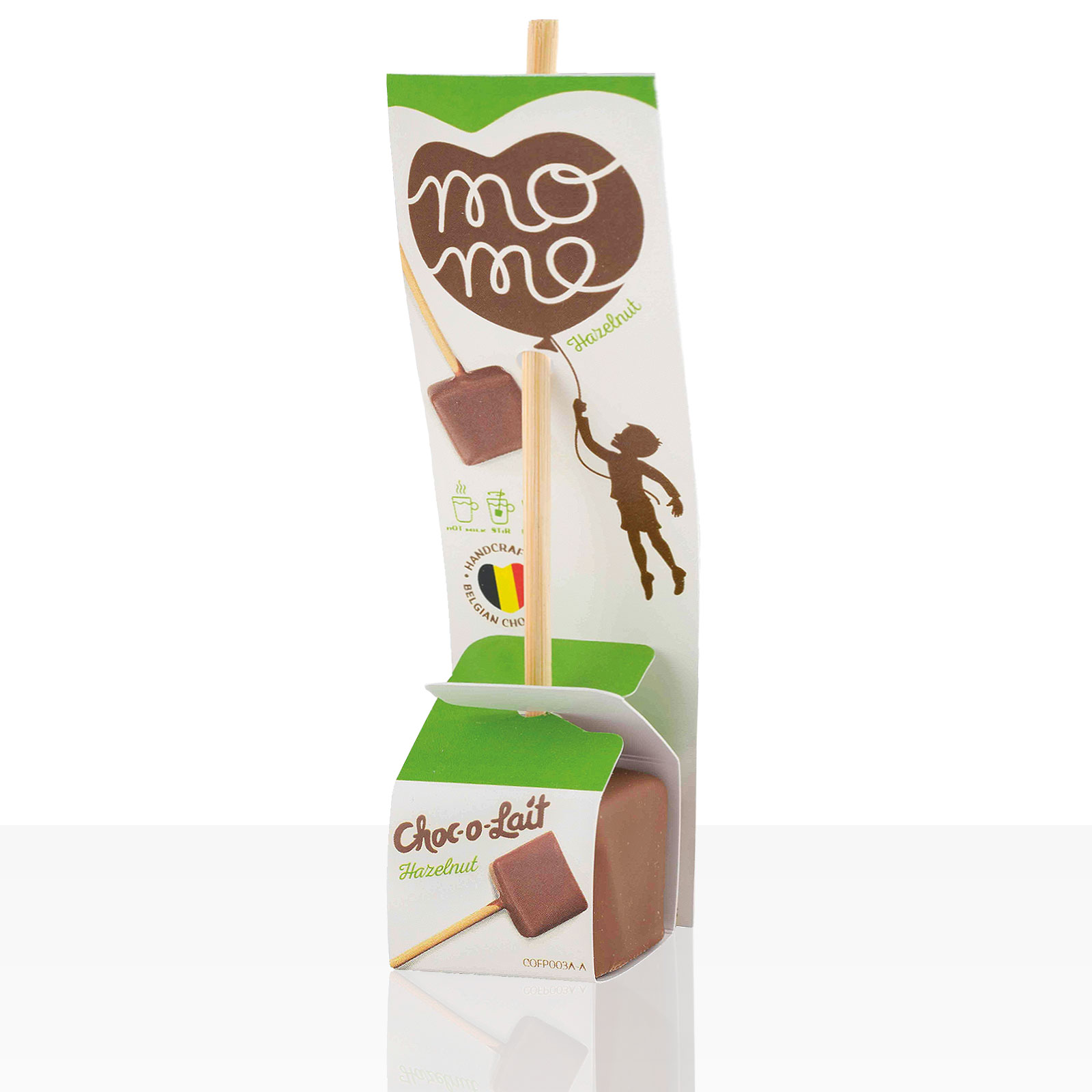 Choc-o-lait Trinkschokolade am Stiel Haselnuss im Displaykarton 24Stk