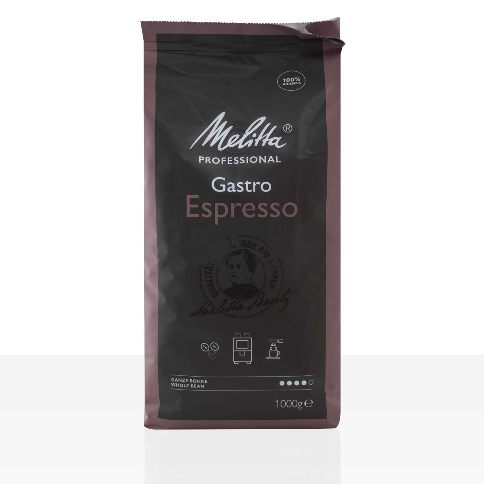 Melitta Gastronomie Espresso 100% Arabica - 1kg ganze Kaffee-Bohne