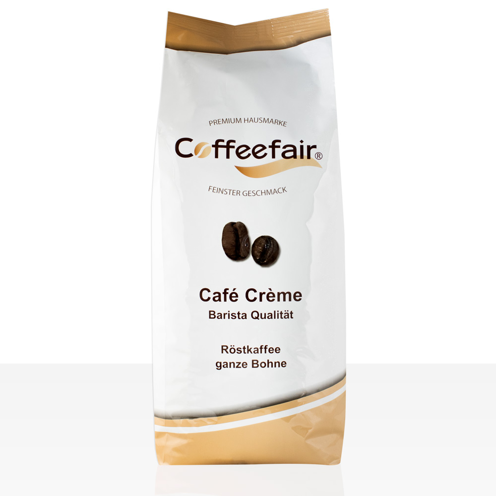 Coffeefair Cafe Creme 1kg ganze Kaffee-Bohnen Barista Qualität