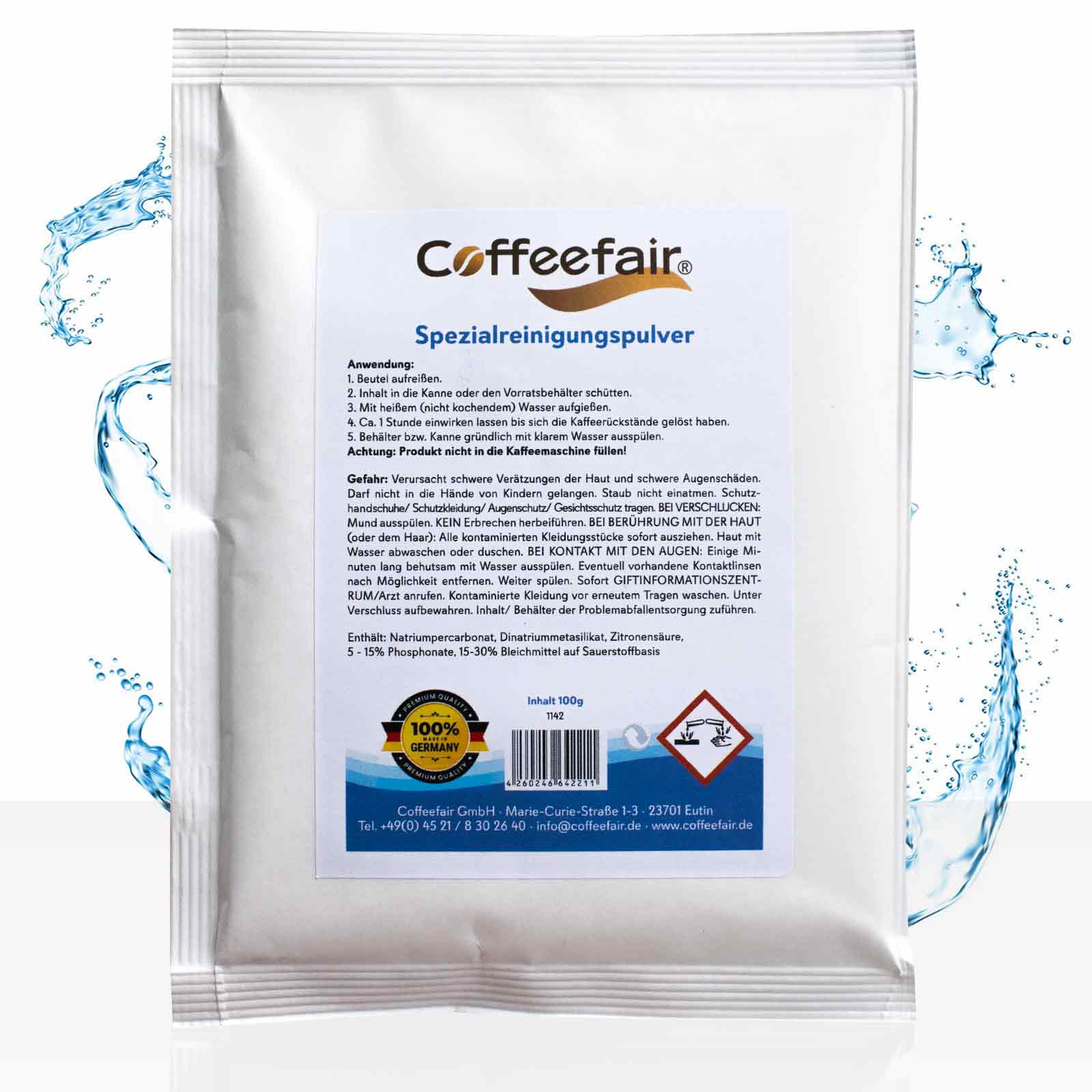 Coffeefair Cleaner Spezial-Reinigungspulver 10 x 100g Kannen-Reiniger