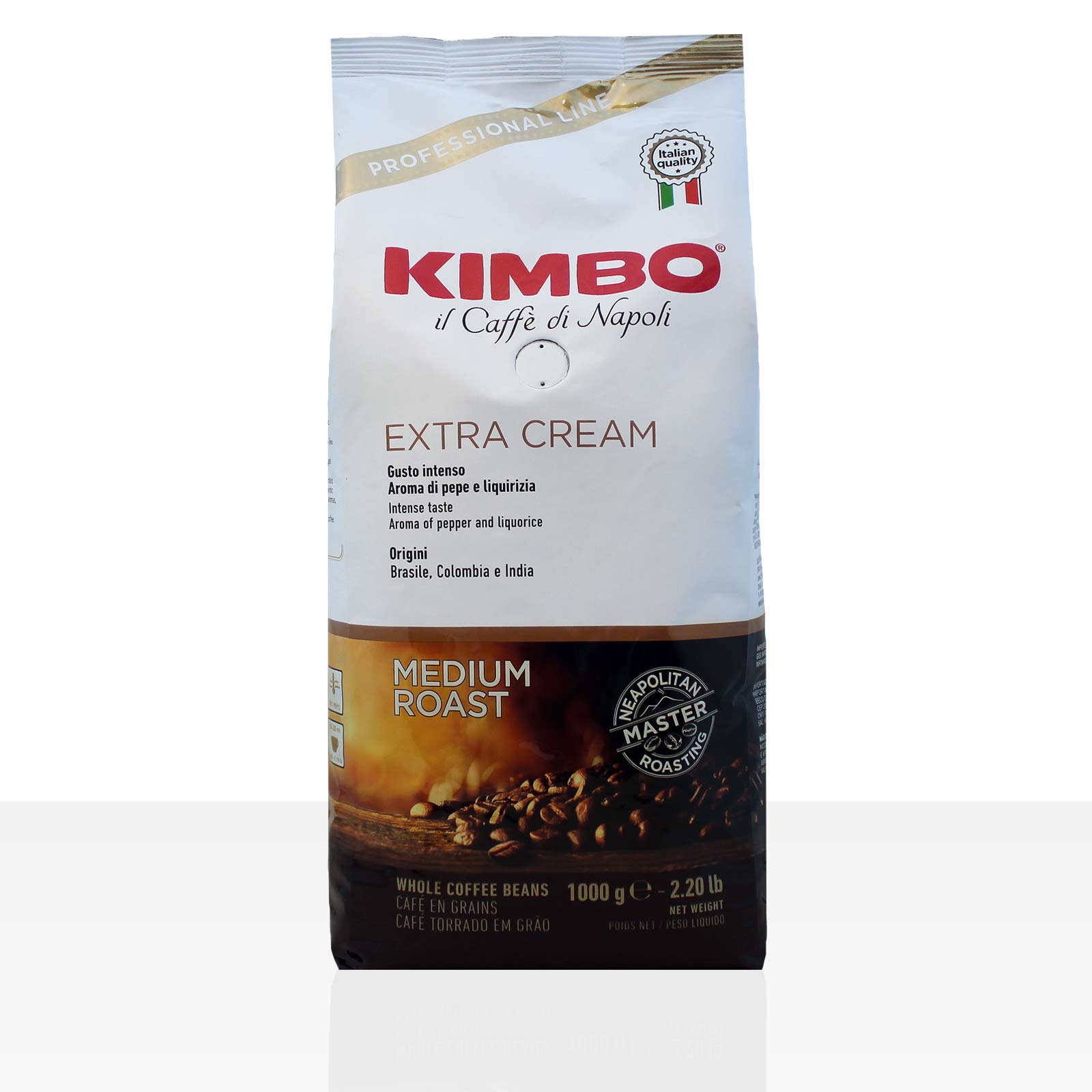 Kimbo Espresso Bar Extra Cream 6 x 1kg Kaffee ganze Bohne