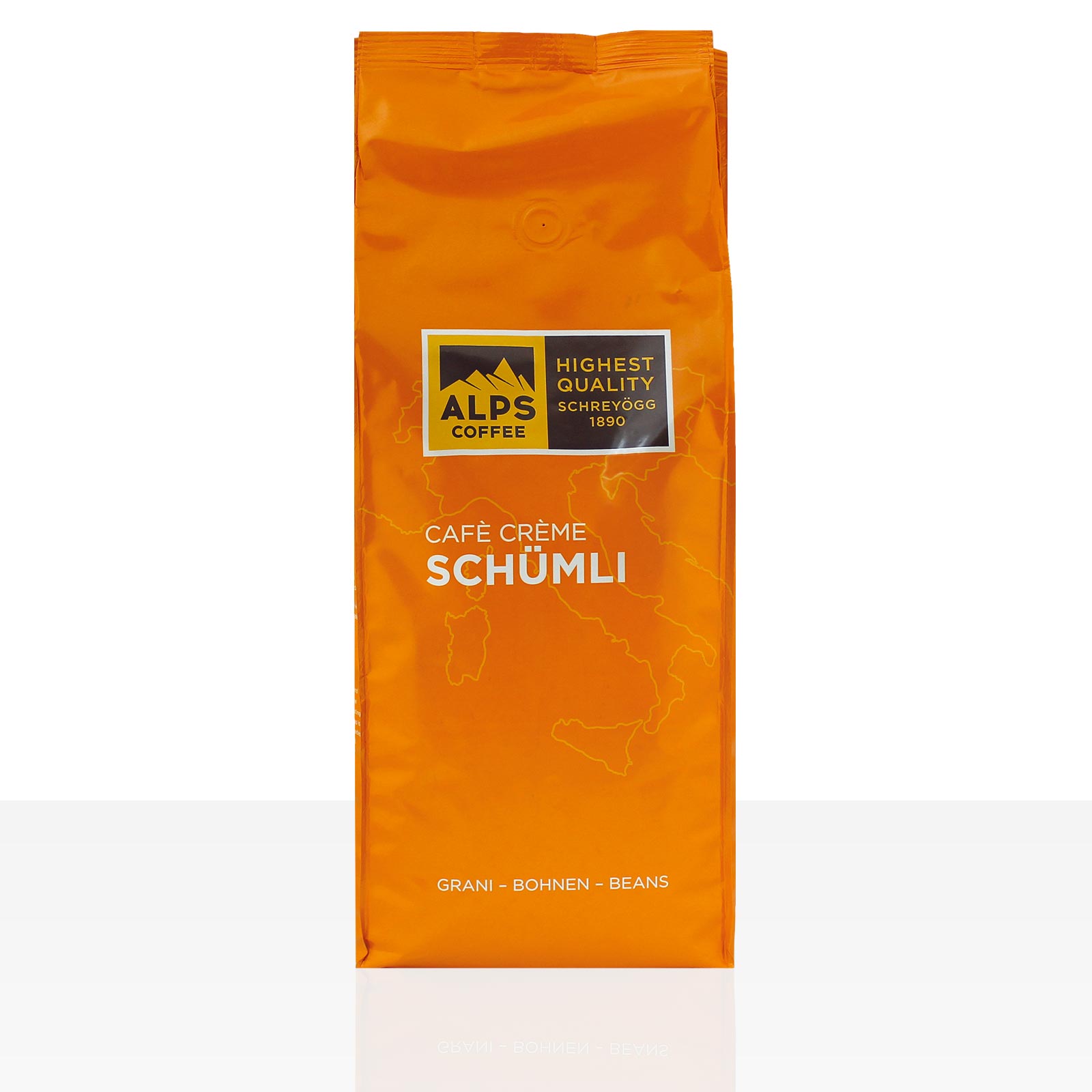 Schreyögg Alps Coffee Cafe Creme Schümli Espresso 1kg ganze Bohne