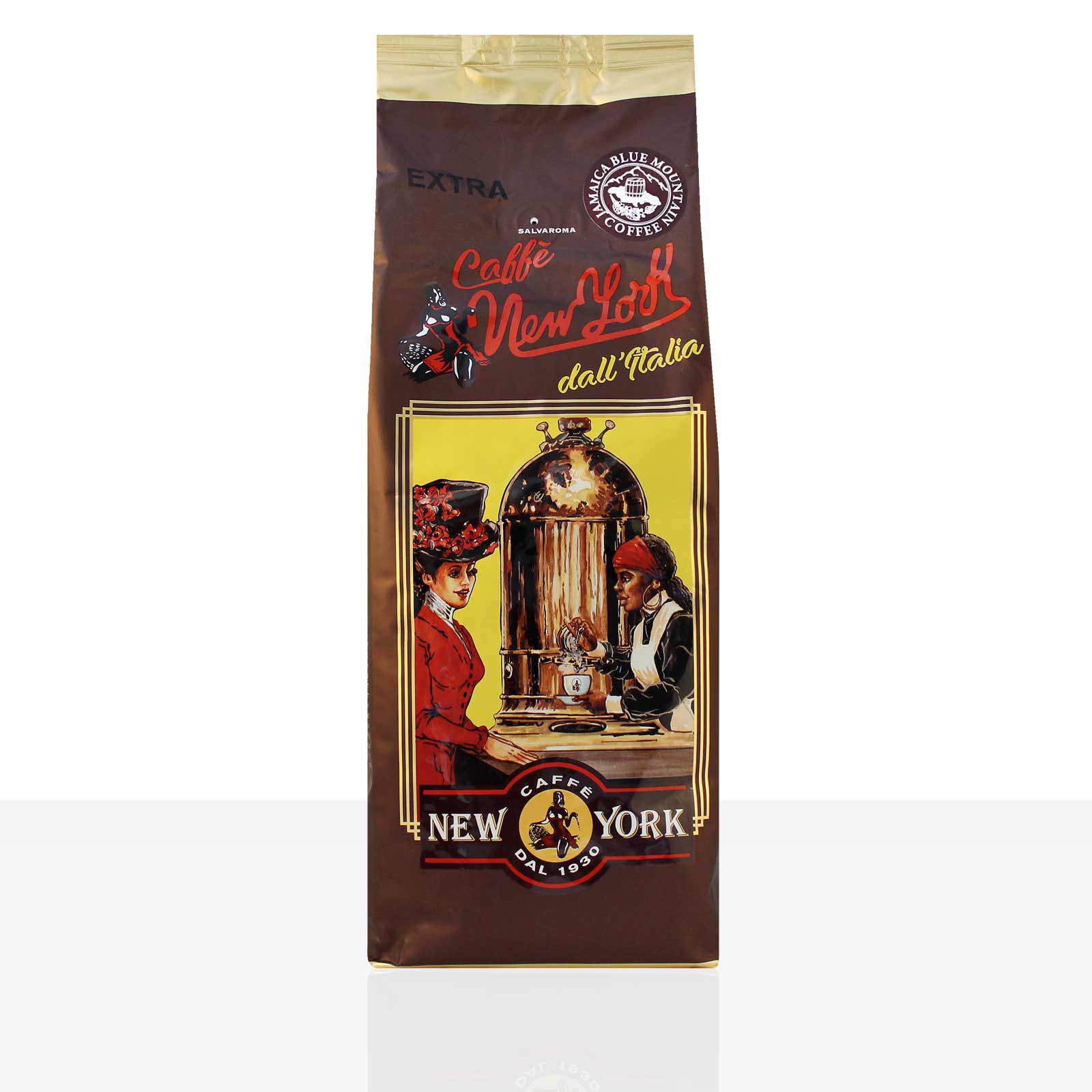 New York Caffe Extra 1kg Kaffee ganze Bohne, 100% Arabica 