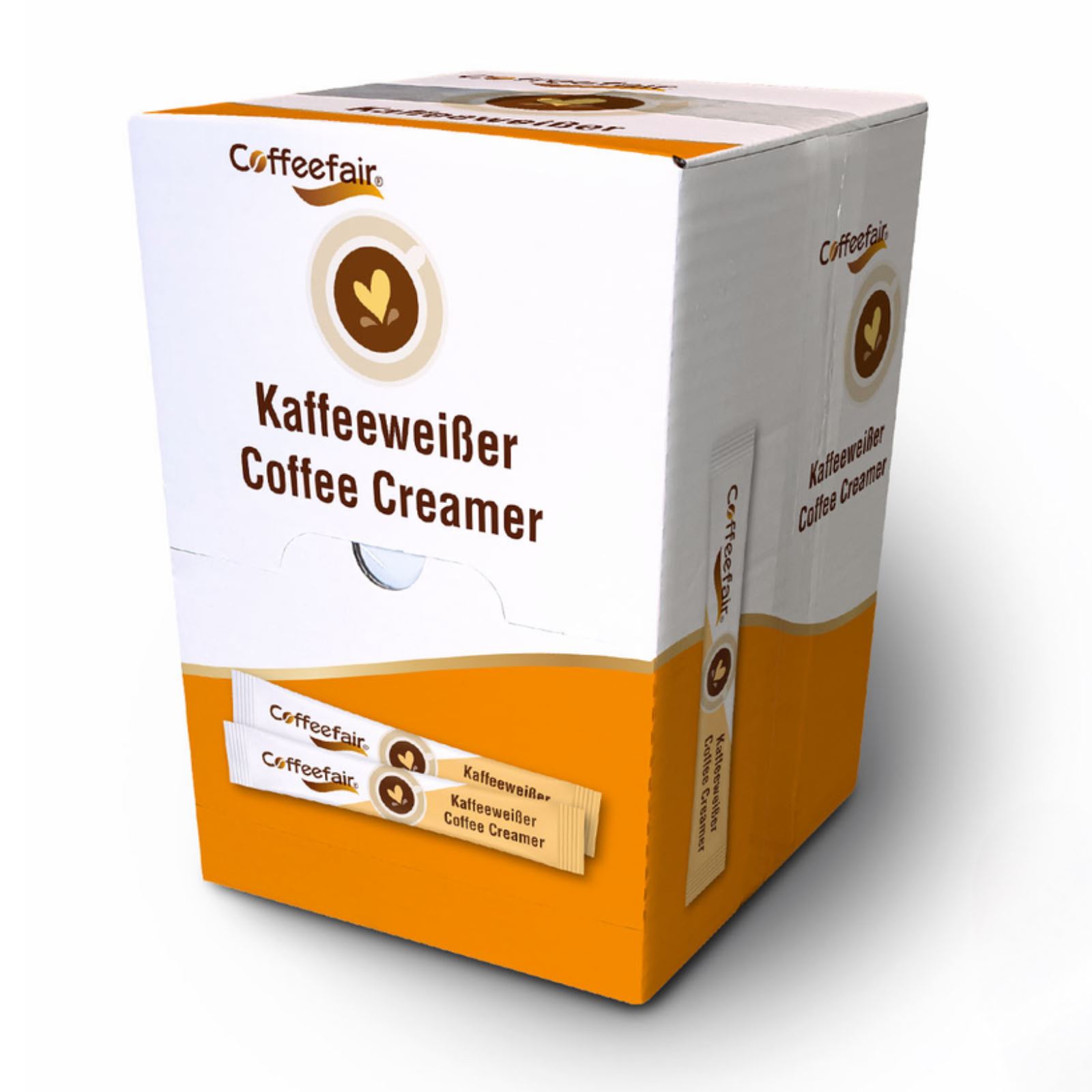 Coffeefair Kaffeeweißer Sticks 500 x 2,5g Coffee Creamer im Karton