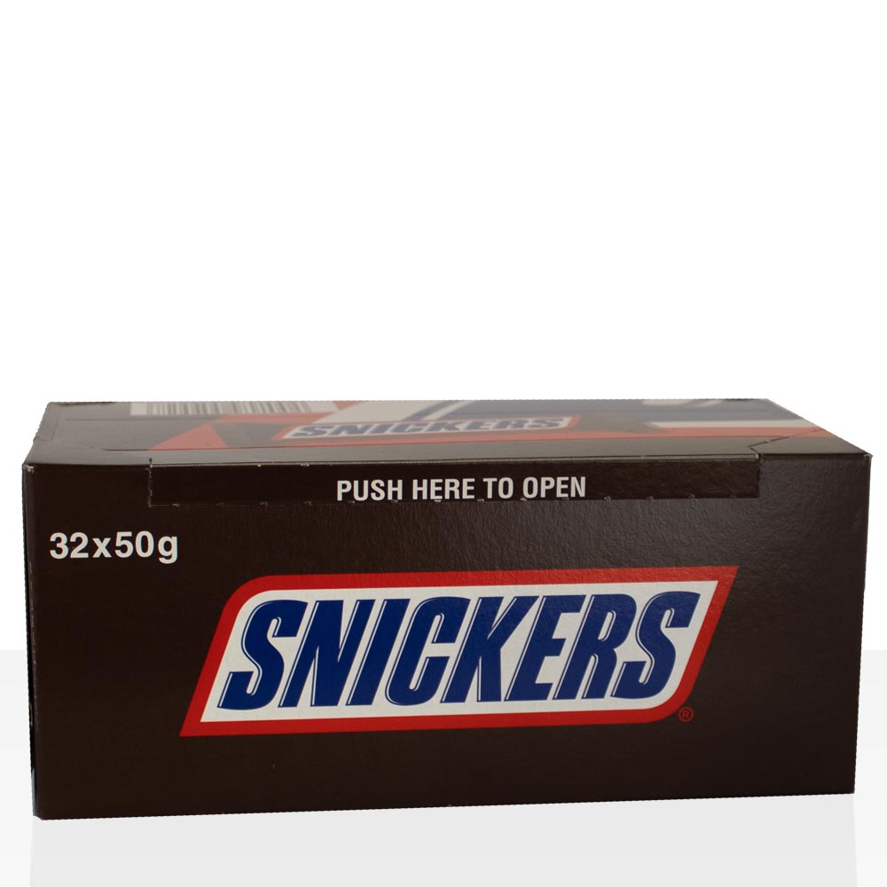 Snickers Riegel 32 x 50g Schokoriegel im Vorratspack, Schokolade