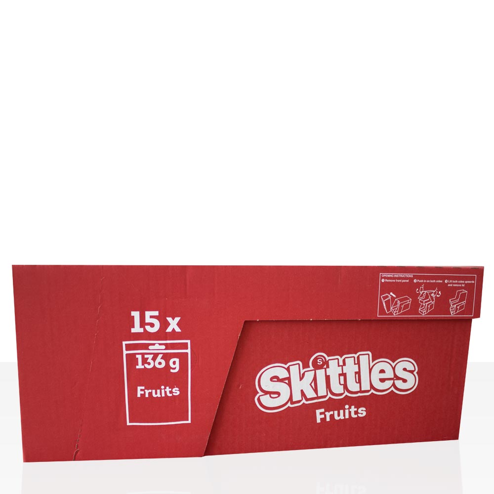 Skittles Fruits 15 x 136g fruchtige Kaubonbons im Vorratspack