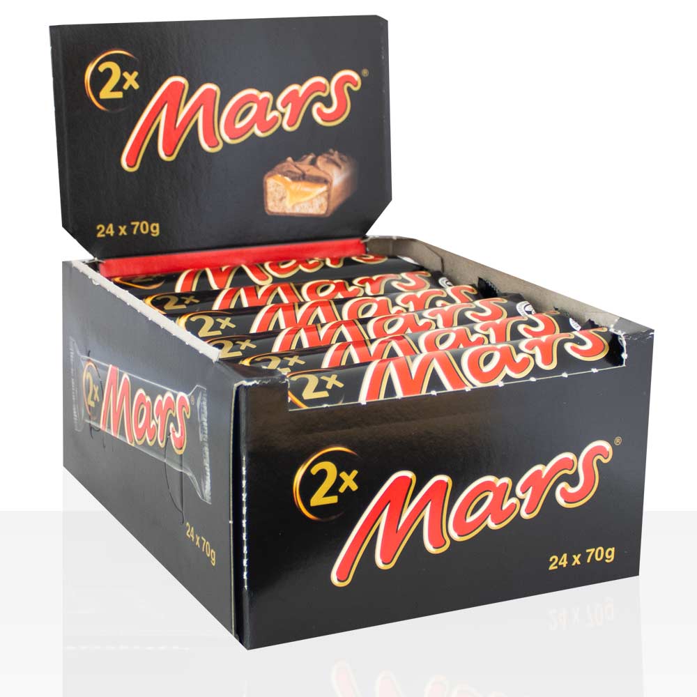 Mars 2Pack Riegel 24 x 70g Doppelriegel mit Karamell & Nougat, Schokoriegel