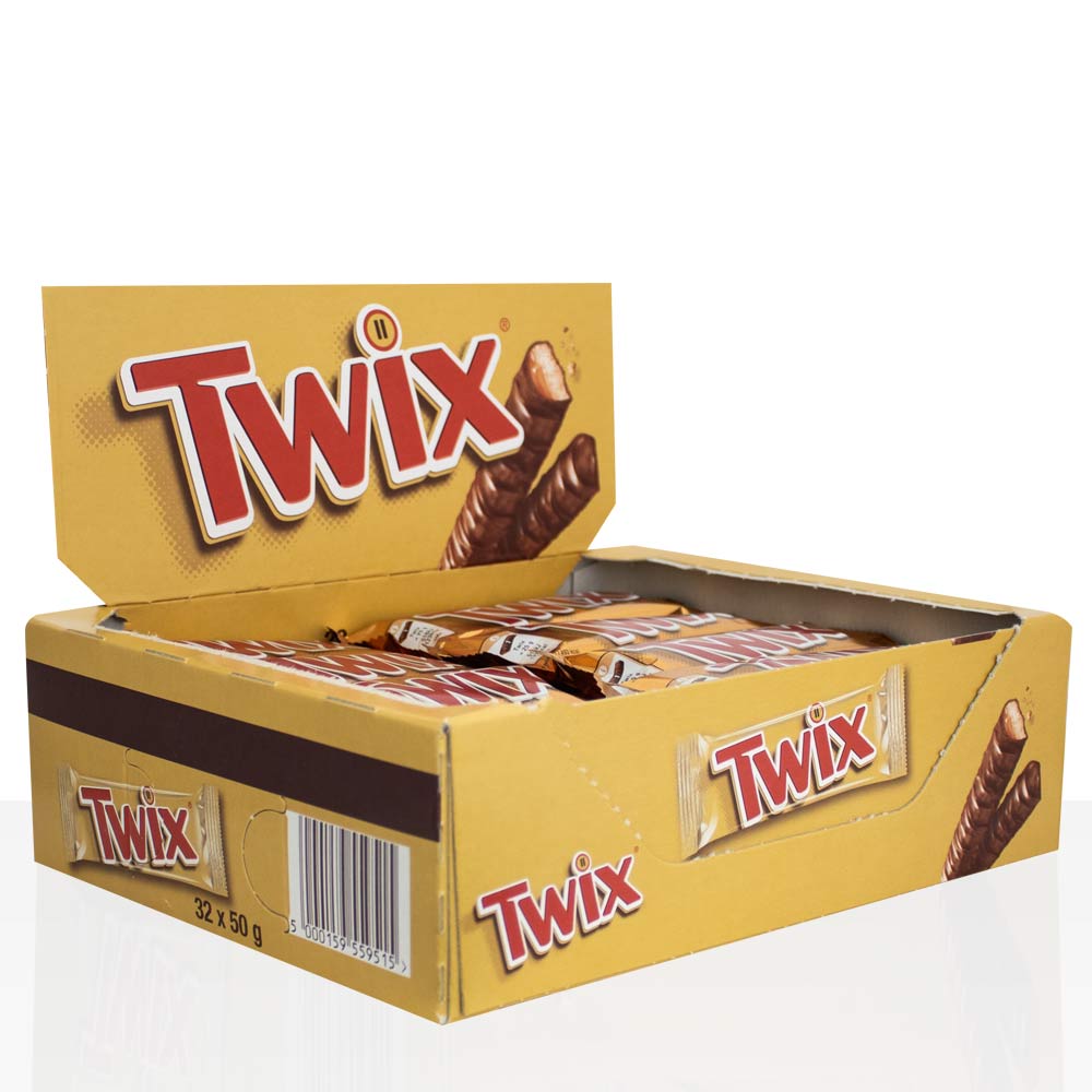 Twix Classic Riegel 32 x 50g - Schokoriegel Vorratspack