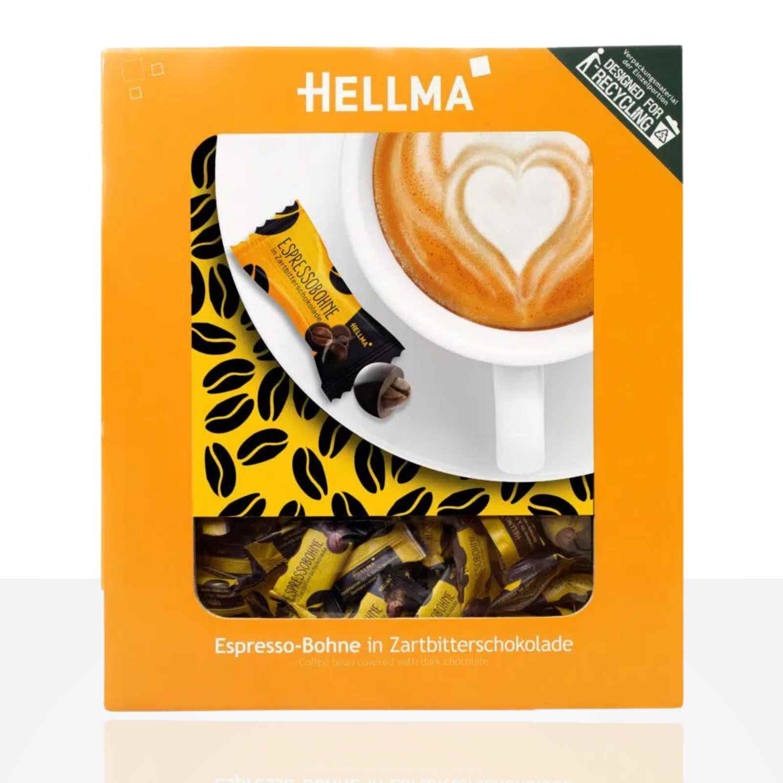 Hellma Espresso-Bohne in Zartbitterschokolade 380 Stk